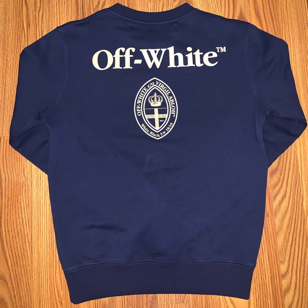 Off-White Navy Sweatshirt FW 18/19
